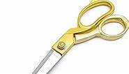 Professional Stainless Steel Heavy Duty Tailor Scissors (10 inch, gold hadle)