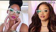 Black, Champagne, or Crystal? Find yourself a pair of glasses (@The Real Kimora@ForeverCr) //Zeelool