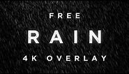 Free Rain Overlay Footage Clip - Loopable