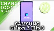 How to Change Icons Shape on SAMSUNG Galaxy Z Flip 3 - Install X Icon Changer App