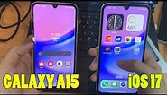 How to Download and Apply iOS Theme on SAMSUNG Galaxy A15 // Launcher iOS 17 App