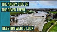 The Angry side of The River Trent at Beeston Weir & Lock