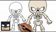 How To Draw a Halloween Skeleton 🎃 Halloween Tutorial
