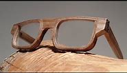 Design eyewear made from reclaimed piece of Ash tree