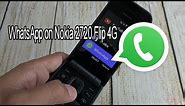 Nokia 2720 Flip 4G | WhatsApp test