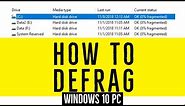 How and When to Defragment Your Hard Drive in Windows 10 | Windows Tutorial