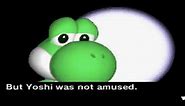 but yoshi was not amused
