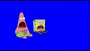 Surprised Spongebob and Patrick Blue Screen