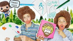 How To Create BOB ROSS Halloween Costume & Play Happy Little Accidents Game
