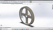 V-Belt Pulley 12 inch Double Groove #design #solidworks #mechanicalengineering #pulley #pulleys