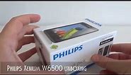 Philips Xenium W6500 unboxing