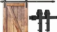 CCJH 3FT Mini Sliding Barn Door Hardware Kit Closet Cabinet 36" Track System Carbon Steel Basic Roller Hanger for Single 18" Wide Door Panel