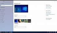 How to change desktop background in windows 10?