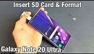 Galaxy Note 20 Ultra: How to Insert SD Card + Format