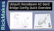 Ubiquiti NanoBeam AC Gen2 Bridge Config Quick Overview
