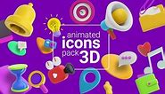 Download Animated Icons 3D - Videohive - aedownload.com
