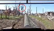 FPV drone with RPG warhead strikes Russian tank.