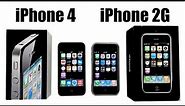 iPhone 2G vs iPhone 4 - iOS 1 vs iOS 7 - SPEED TEST