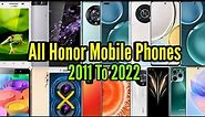 Evolution Of Honor Mobile Phones 2011 To 2022 | Tech Evolution Wednesday's