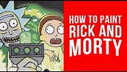 How to Paint Rick and Morty | Sketchflix