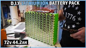 How to MAKE a LITHIUM ION Battery Pack for an Electric Motorcycle (No explosions, sorry)