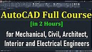 AutoCAD Training for Beginners for Mechanical, Civil, Architect, Interior and Electrical Engineers