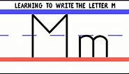Write the Letter M - ABC Writing for Kids - Alphabet Handwriting by 123ABCtv