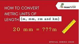 How to convert m, mm, cm and km- basics for kids