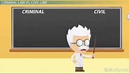 Civil vs. Criminal Law | Case Example & Differences