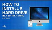 20-Inch iMac (2007-2008) Hard Drive Installation Video (iMac7,1 iMac8,1)