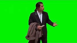 Confused Travolta Meme Green Screen (Confused Man In A Suit)