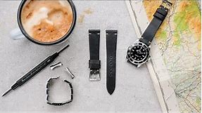 How to change a watch bracelet and fit a leather or Nato strap