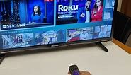 Hisense Roku TV Remote with Disney channel instruction
