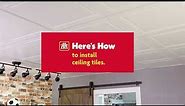 Install Ceiling Tiles, Here’s How