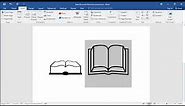 How to type Open book symbol in Word