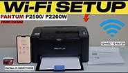 Pantum P2500W, P2200W WiFi Setup, Connect To Router, Install In Smartphone For Wireless Printing !