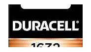 Duracell 1632 3V Lithium Battery, 1 Count Pack, Lithium Coin Battery for Medical and Fitness Devices, Watches, and more, CR Lithium 3 Volt Cell