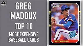 Greg Maddux: Top 10 Most Expensive Baseball Cards Sold on Ebay (October - December 2019)