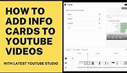 YouTube Cards Tutorial 2023| How To Add Cards To Your YouTube Videos