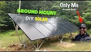 DIY Ground Mount Solar Panels-So Easy only need one person-Solar Wholesale - SnapNRack