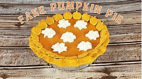 EASY FAKE PUMPKIN PIE DIY Fall Decoration