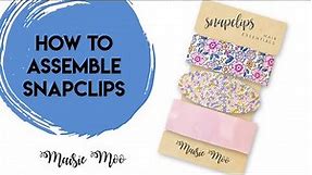 How to make Faux Leather Snap Clips - Hair Clip Tutorial - Maisie Moo Design