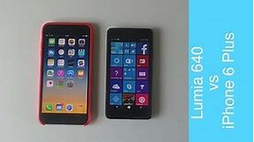 Microsoft Lumia 640 vs iPhone 6 Plus