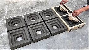 Diy - Cement Ideas Tips / DIY wood mold and brick molding with quick and creative ventilation
