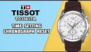 How To Set Tissot Chronograph Watch Time Date and Stopwatch | Tissot Chronograph T035617A | SolimBD