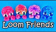 Rainbow Loom Charms: 3D Fuzzies / "Loom Friends" Loom Bands Fun Crazy Loom How To Make