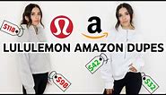 Lululemon VS Amazon - BEST Lululemon Dupes From AMAZON! Scuba Sweatshirt, Align Leggings, Joggers