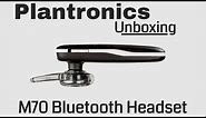 Plantronics M70 Bluetooth Headset Unboxing