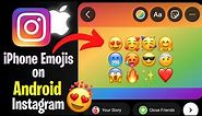 HOW TO GET iPhone Emoji on Android Instagram without Zfont | iphone emoji in android | iOS Emoji