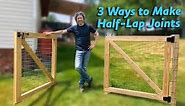 Average Guy Builds a Double Fence Gate with Half-Lap Joints - step by step instructions